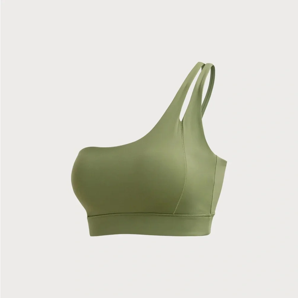 Berlook Activewear Green Ruched Cutout Sports Bra - Picture 6 of 9